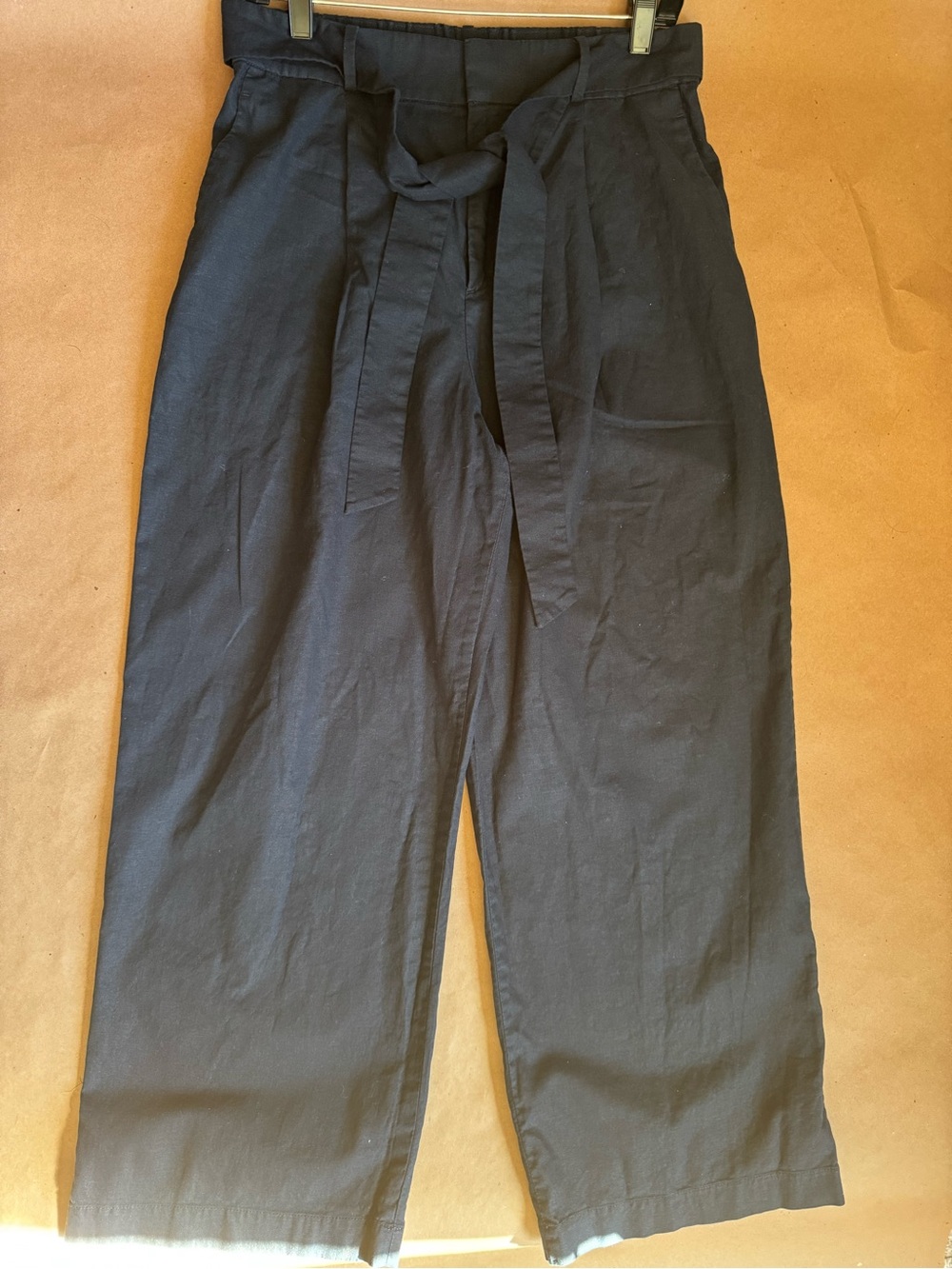 ✨ Uniqlo High-Waisted Belted Linen Wide-Leg Pants ✨